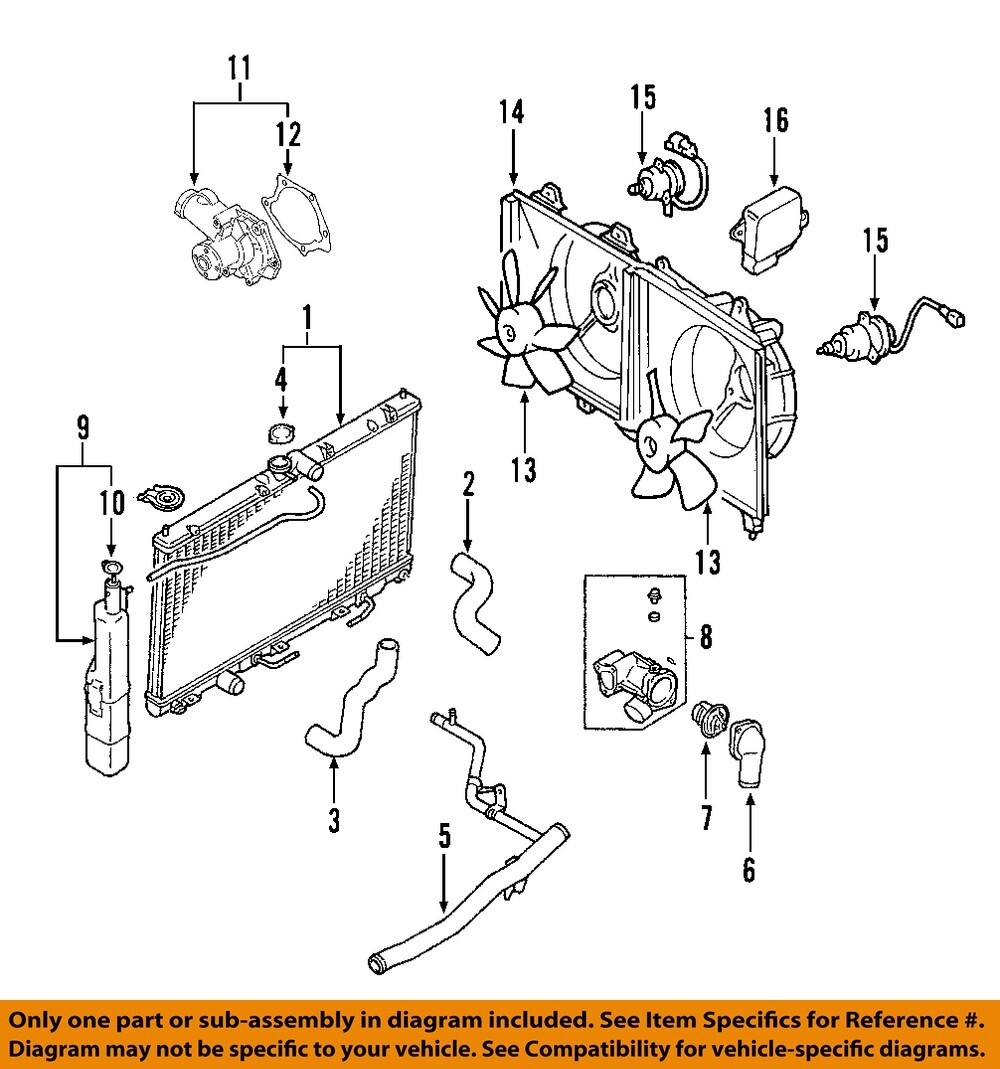 MITSUBISHI OEM 04-06 Outlander-Engine Coolant Thermostat Housing 