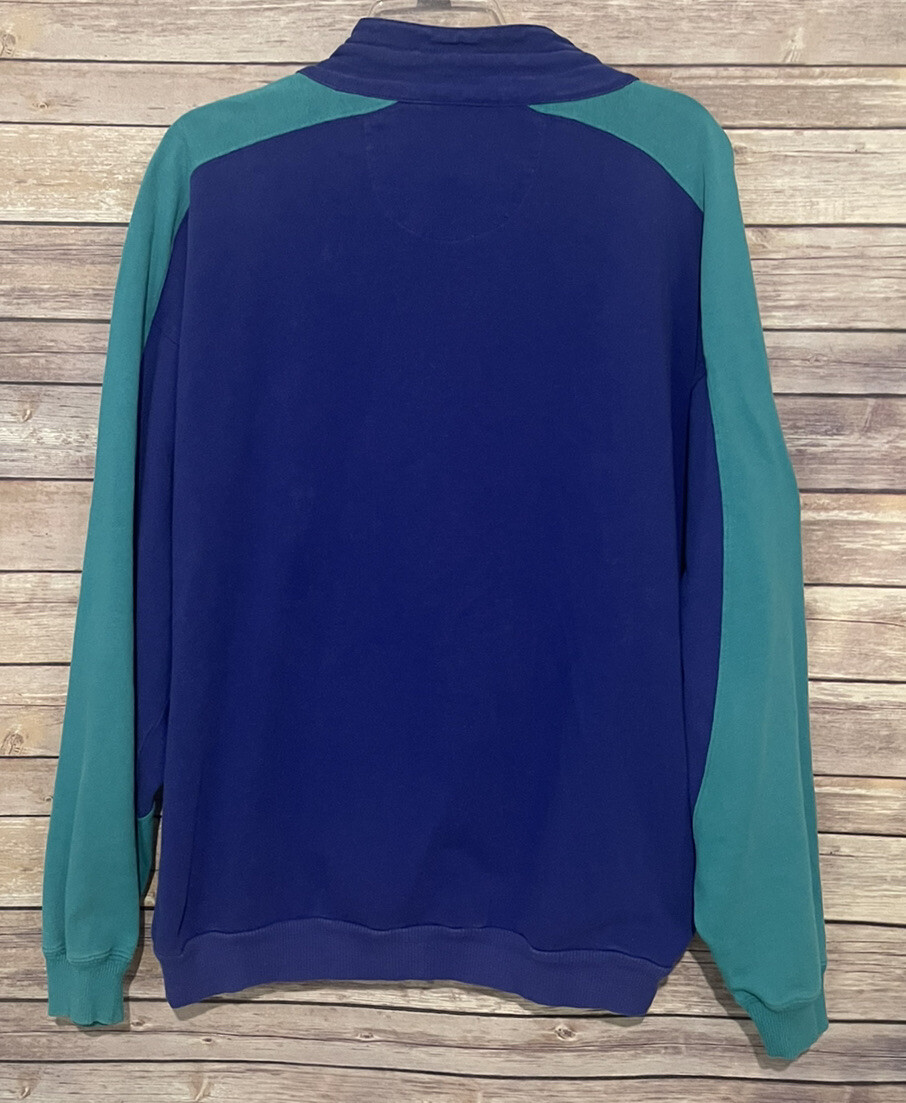 VTG Eddie Bauer Mens Sz L Colorblock 1/2 Zip Pullover 80's VTG Eddie Bauer Mens Sz L Colorblock 1/2 Zip Pullover 80's