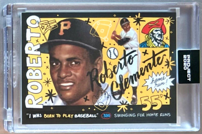 TOPPS PROJECT 2020 #110 ROBERTO CLEMENTE by Artist SOPHIA CHANG PIRATES 1955 164