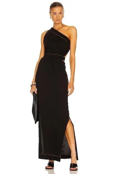 Bassike one sale shoulder dress