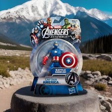 MARVEL AVENGERS ASSEMBLE BATTLE SHIELD CAPTAIN AMERICA ACTION FIGURE 2013