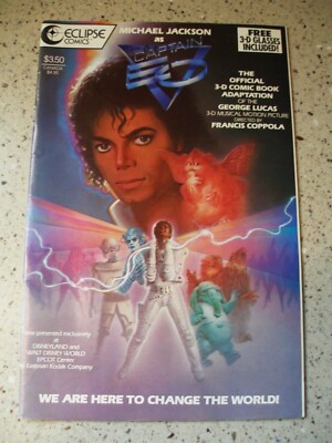 1987 Vintage Eclipse Comics Michael Jackson as CAPTAIN EO 3-D Comic Book