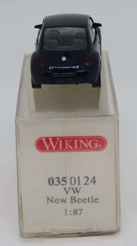 MICRO WIKING HO 1/87 VW VOLKSWAGEN NEW BEETLE BLEU NUIT IN BOX #0350124 - Photo 4/4