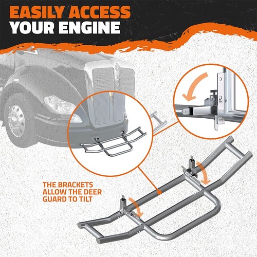 Mockins Grille Guard Brackets for Kenworth T660/T680 2007-2017 (Brackets ONLY) - 第 4/9 張圖片