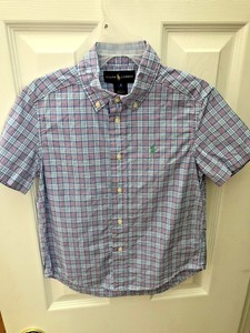 short sleeve button down ralph lauren