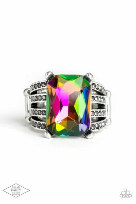 Paparazzi Expect Heavy Reign Multi Ring - Oil Spill 