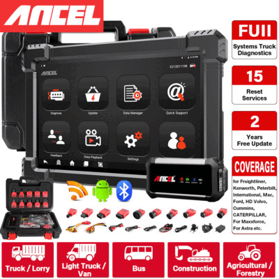 ANCEL LKW Diagnosegerät Alle System DPF OBD2 Scanner ECU-Codierung Für Iveco MAN