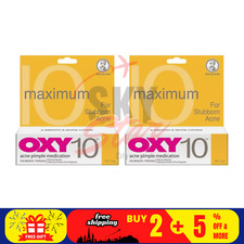 2 X OXY 10 10 Benzoyl Peroxide 25g Stubborn Acne Pimple Spot Control Treatment