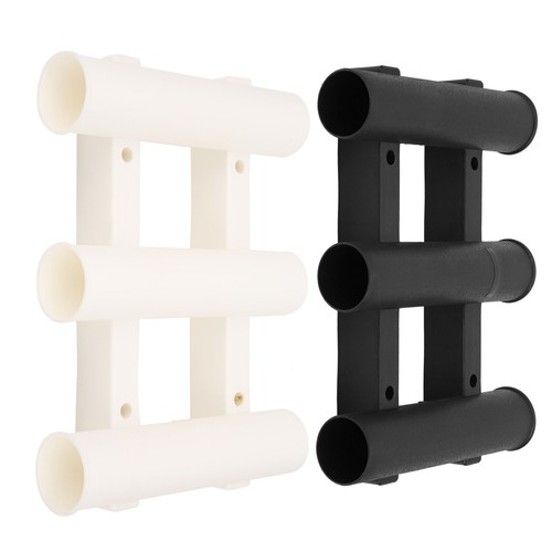 Rod Storage Holder Wall Side Mounted 3 Tube Fishing Pole Rack Thicken