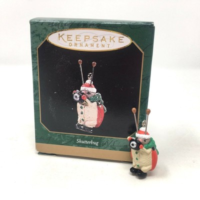 NEW VINTAGE Shutterbug 1997 Hallmark Keepsake Miniature Ornament In Box Holidays