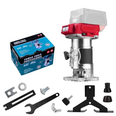 Cordless Hand Router Trimmer for Milwaukee 18V Battery for Wood Working ...