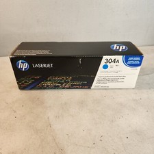 HP 304A CC531A Cyan Toner Cartridge Genuine New Sealed Box Free Ship