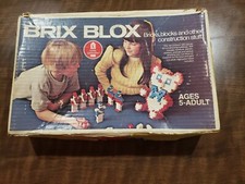 Pre Owned Vintage Brix Blox 500 Piece Set. Little Learners by Sears. 