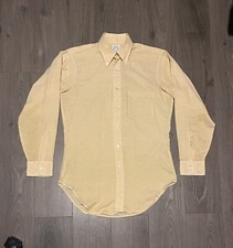 Vintage 60s Men's ARROW Cum Laude Sanforized Decton French Cuff Shirt 16 Large