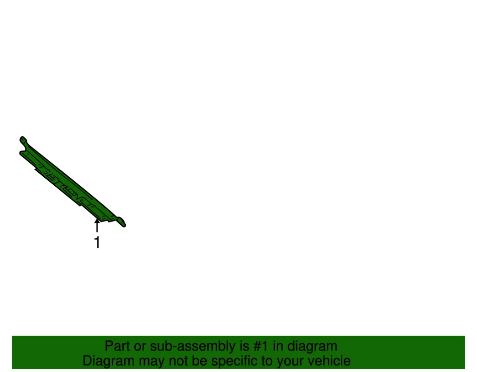 Placa de umbral original Ford 9C2Z-1142624-AA Foto 4 de 4