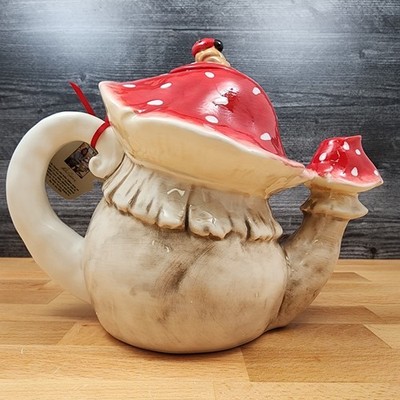 Mushroom Teapot Ceramics Tea Pot by Blue Sky Heather Goldminc