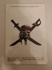 Lot of 5 - Pirates Of The Caribbean On Stranger Tides Temporary Tattoo Tattoos