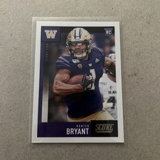 🟣2019-20 Score Football Hunter Bryant RC #406 Washington Card