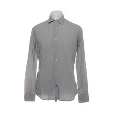 G.V. Conte, Hemd, Größe: S, Schwarz/Weiß, Herren #Nzg