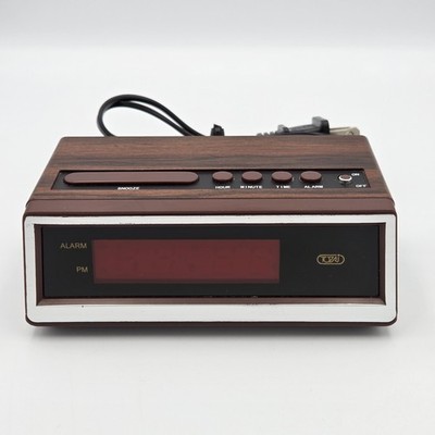 Tozai Tozaj Alarm Clock Electronic 5.5'' Battery Optional Model 1585 Tested Works