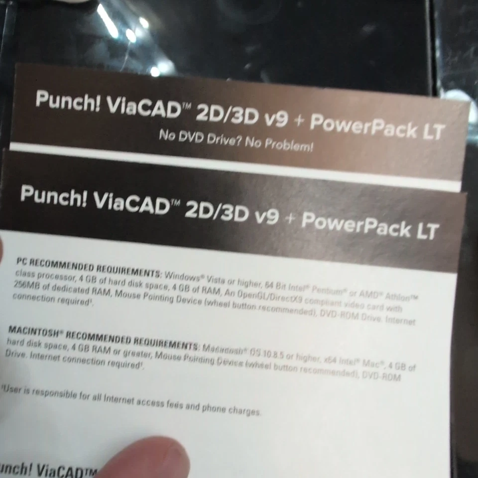 ViaCAD 2D / 3D Powerful and Robust CAD Design Windows MAC DVD-ROM Plus Power Lt - Image 4 of 4