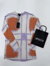 Giorgio Armani Damen Creme/Orange/Lila Seide ...