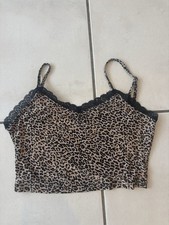 Shein Leopard Skin Strappy  Crop Top S / Eur 36 US 4