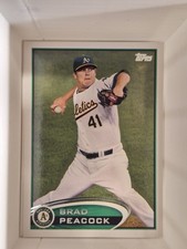 BRAD PEACOCK 2012 TOPPS UPDATE SERIES  #US124 FREE SHIPPING