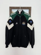 Vintage 90's Adidas Newcastle United Football Sweatshirt Fleece Jacket Size L