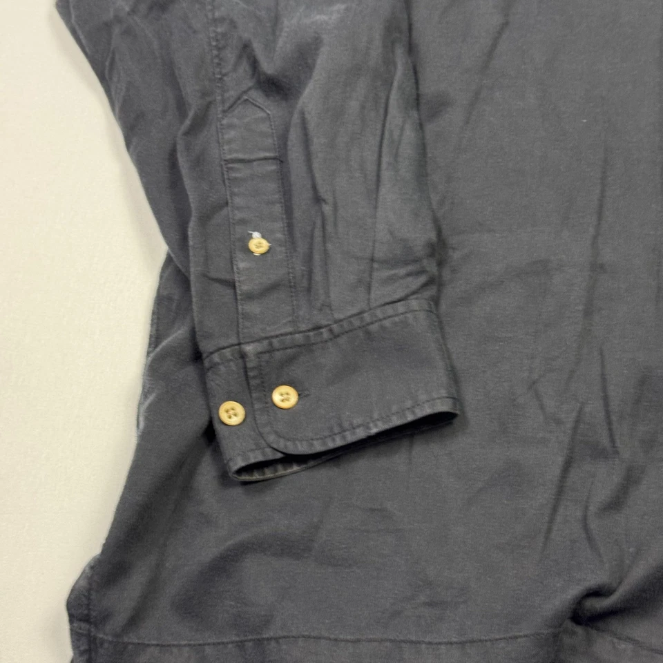 Tommy Bahama Shirt Mens XL Charcoal Gray Tencel Lyocell Button Down Long Sleeve - Image 4 of 4