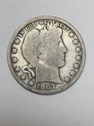 1907 S Barber Half Dollar