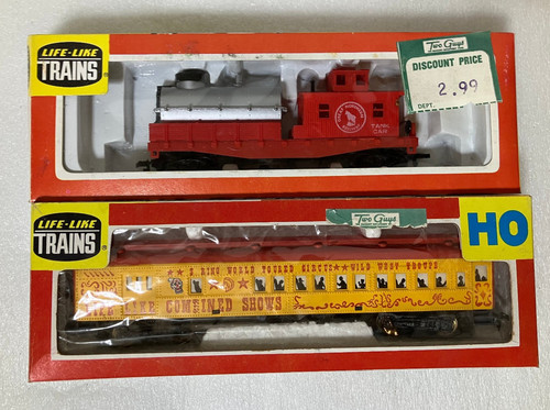 Tren realista 2 HO 08585 3 anillos circo coche de pasajeros y 8584 coche de limpieza | Condition: Used