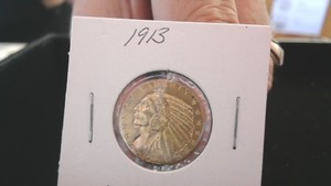 1913 $5 Indian Head Gold Coin
