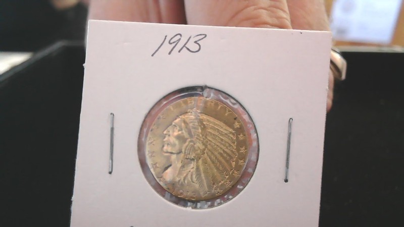 1913 $5 Indian Head Gold Coin