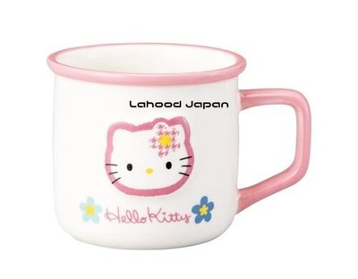 Sanrio Kaohana Hello Kitty Retro Enamel-Style Mug Approx. 300ml Approx. 12 x 8cm