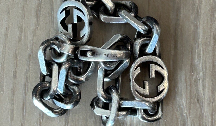 Gucci Sterling Silver Interlocking 925GG Bracelet… - image 6