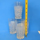 Set Of 4 Wexford 10 Oz Tumblers 5 3/8" By Anchor Hocking Vintage Glass