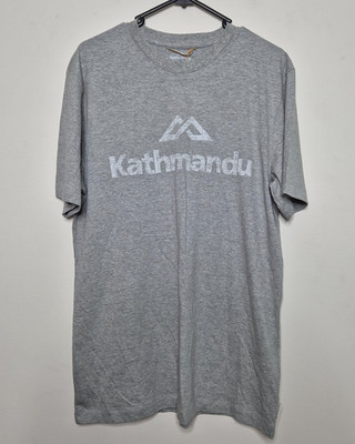 Kathmandu Logo S/S T-Shirt Tee Size L BNWT Grey