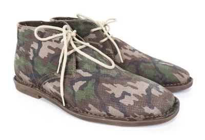 REPLAY Chaussures Décontractées Homme EU40 Marron Lacets Camouflage Hautes - Photo 1/4
