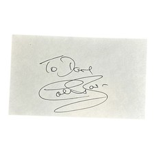 Colin Baker Signed Autograph 3x5 Index Card! 6th Doctor Who & The Brothers Star!