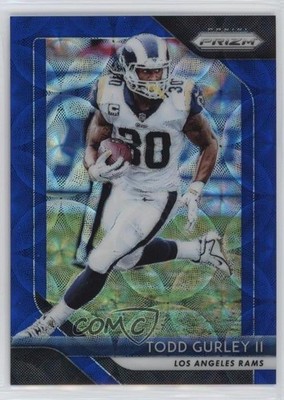 2018 Panini Prizm Blue Scope Prizm 43/99 Todd Gurley II #89 09ai