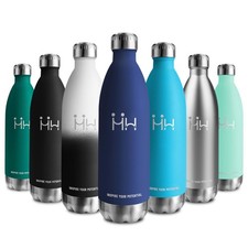 Gourde Inox 1L, Bouteille Étanche, Bouteille d'eau Acier Inoxydable à Double