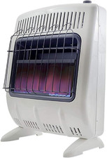 Calentador de gas natural de llama azul sin ventilación de 20.000 BTU para una comodidad acogedora