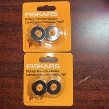 Lot of 2 Fiskars 28mm 2-Pack Rotary Trimmer Blades - NEW 