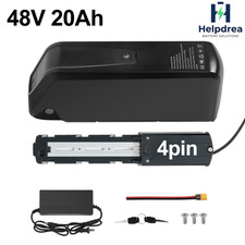 4pin 48V 20Ah Ebike Li-ion Battery 30A BMS for Electric Bike 1800W Motor UL2271