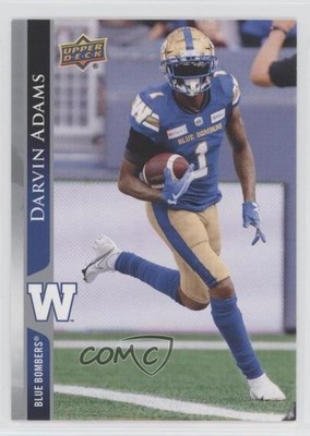 2021 Upper Deck CFL Blank Back Darvin Adams #185 h8y