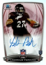 2014 Bowman #2 LaDarius Perkins Chrome Rookie Autographs Refractors