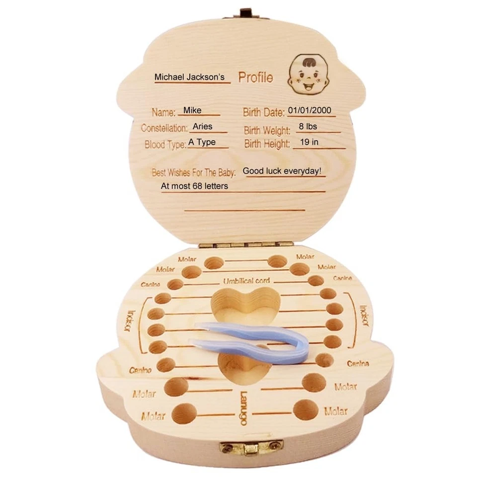 PAMBO Baby зуб фея коробка сувенир для потерянных зубов мальчиков| держатель зубов для ребенка - Изображение 4 из 4