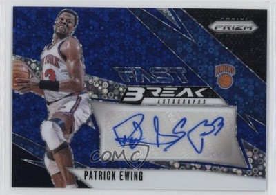 2024-25 Panini Prizm Fast Break Blue 33/49 Patrick Ewing #FB-PTE Auto HOF 4f5