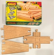 Brio 3 pc Switching  Crossing Tracks 3344 Wooden Railway